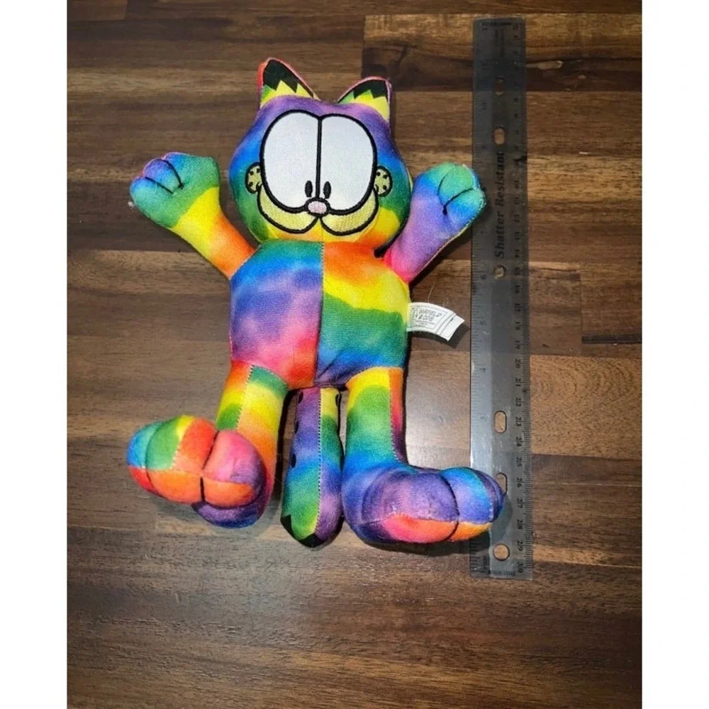 Garfield Cat Plush Multicolor Tye Dye